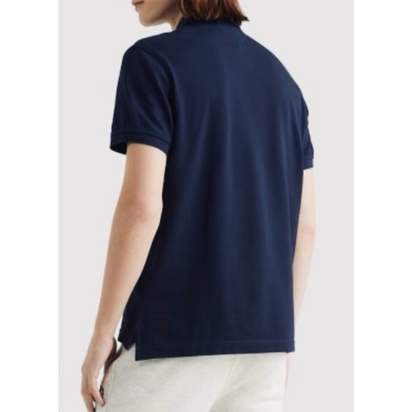 TOMMY HILFIGER • Navy Blue Classic Short Sleeve Polo Shirt - Picture 2 of 16